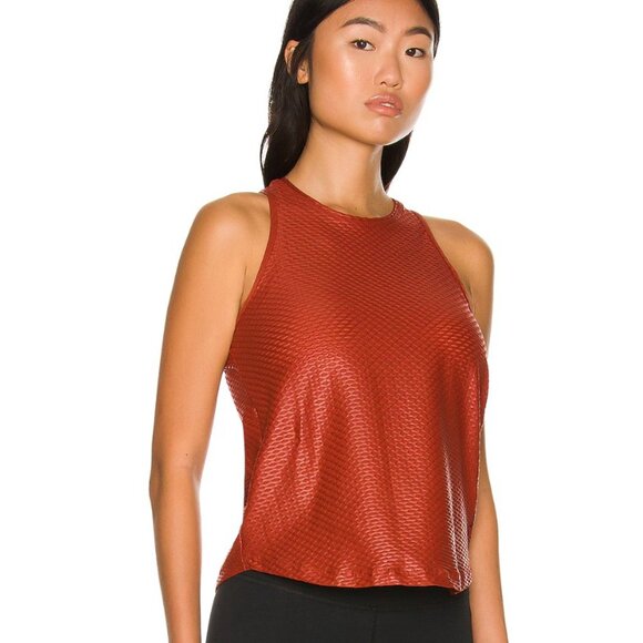Revolve Koral Top Womens‎ X-Small Rogue Aerate Shiny Netz Tank Top Gym Workout - Picture 2 of 12